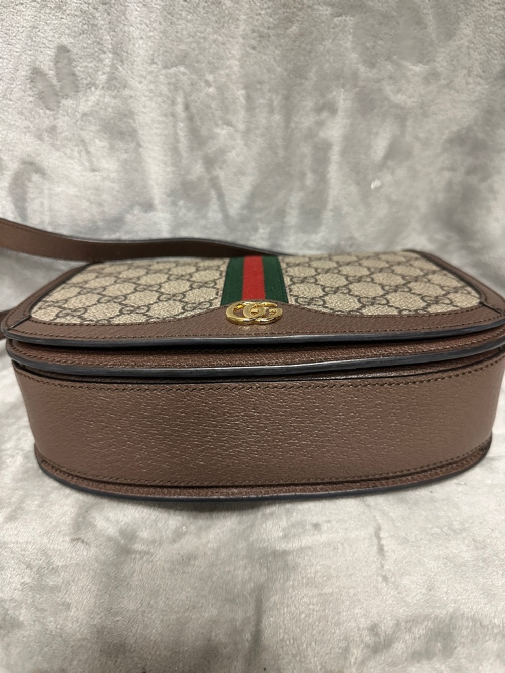 Bundle! Gucci GG Supreme Monogram Web Small Ophidia Flap Bag - Picture 11 of 14